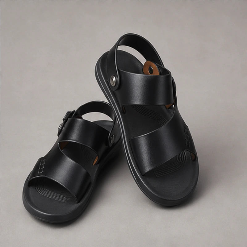 Branson Leather Sandals - Black - leather sandals - Brondals - Image 2