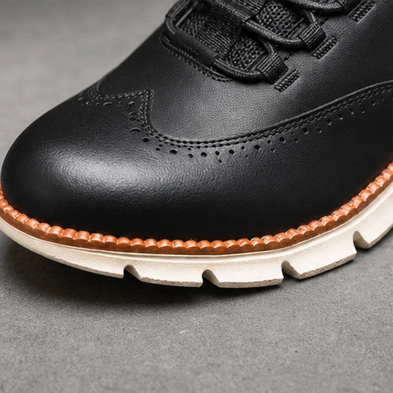 Brentwood Brogue Sneaker - Charcoal - wingtip sneaker - Brondals - Image 3