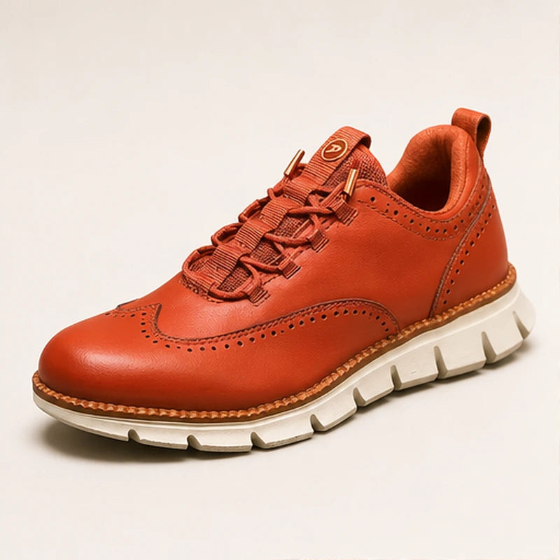 Brentwood Brogue Sneaker - Crimson - Sneakers - Brondals - Image 1