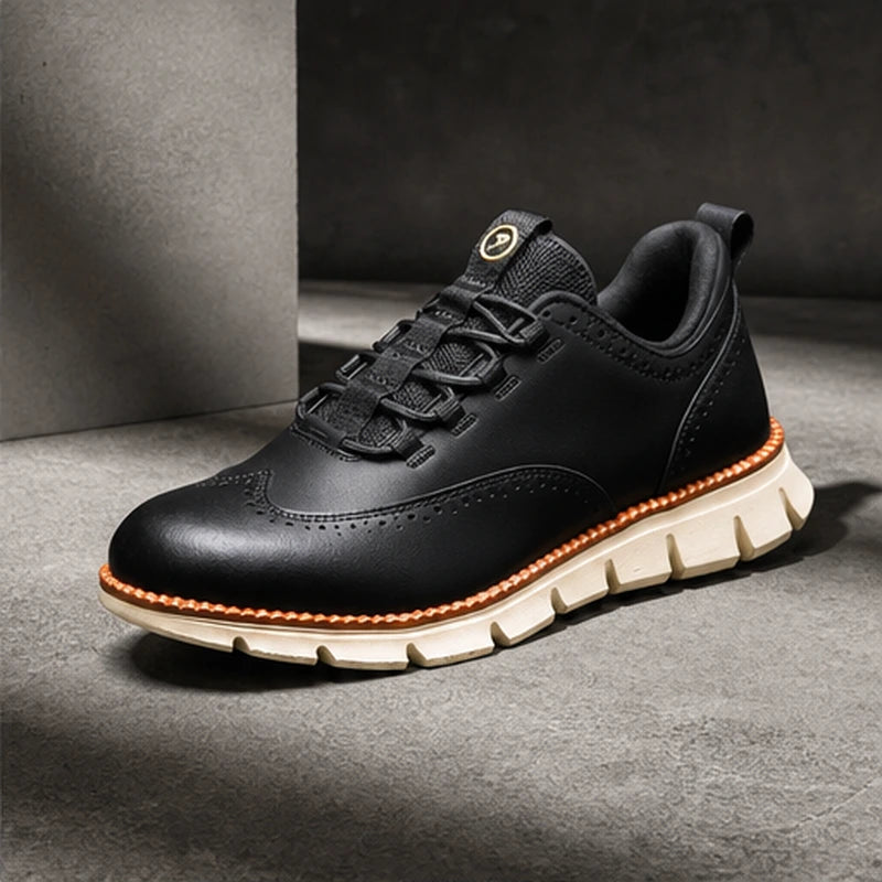 Brentwood Brogue Sneaker - Charcoal - men's sneakers - Brondals - Image 2