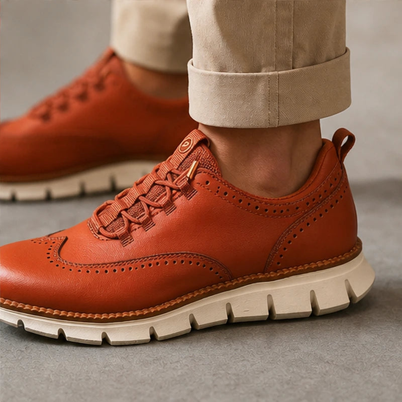 Brentwood Brogue Sneaker - Crimson - brogue sneaker - Brondals - Image 4
