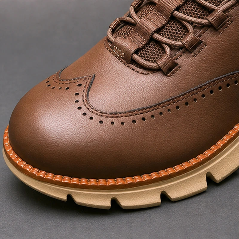 Brentwood Brogue Sneaker - Espresso Brown - wingtip sneaker - Brondals - Image 3