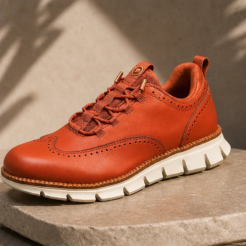 Brentwood Brogue Sneaker - Crimson - men's sneakers - Brondals - Image 2