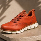 Brentwood Brogue Sneaker - Crimson - men's sneakers - Brondals - Image 2