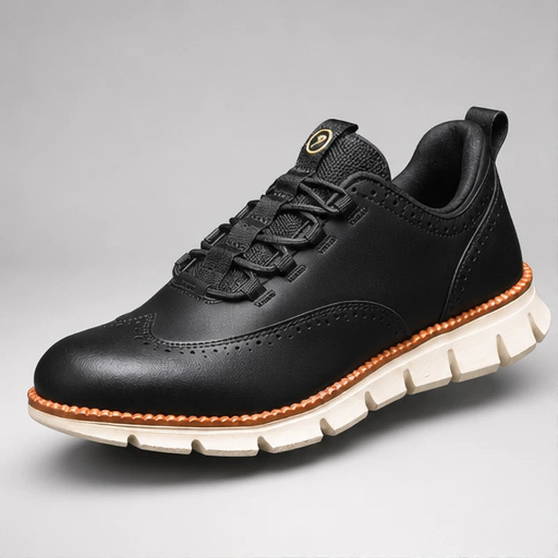 Brentwood Brogue Sneaker - Charcoal - Sneakers - Brondals - Image 1