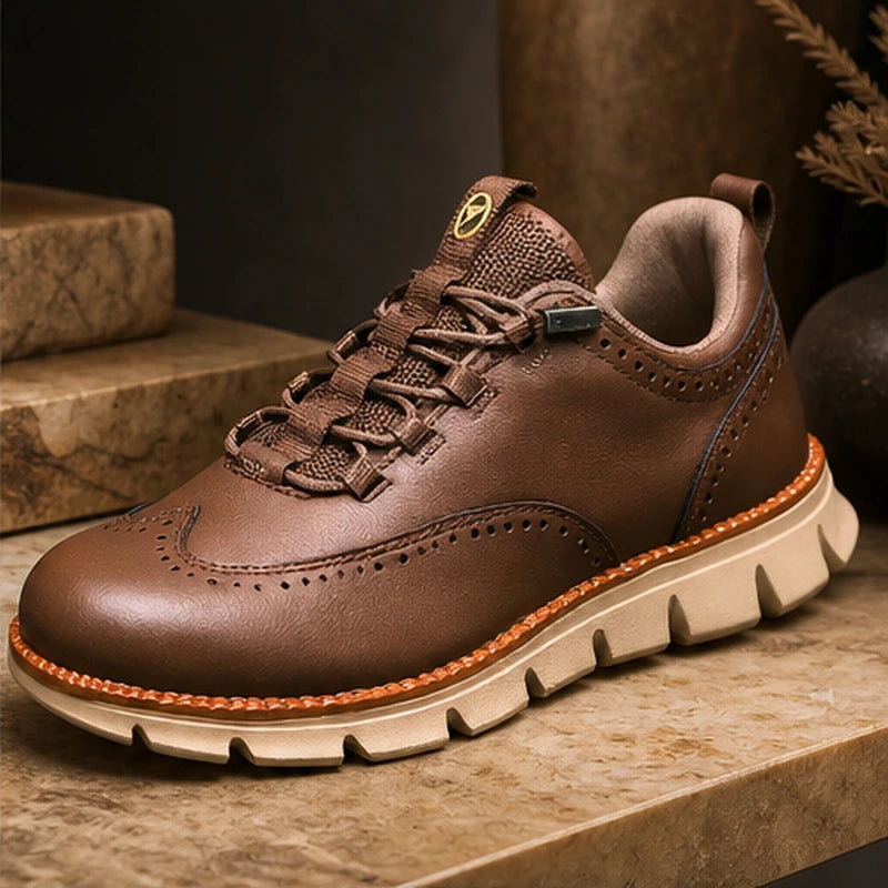 Brentwood Brogue Sneaker - Espresso Brown - men's sneakers - Brondals - Image 2