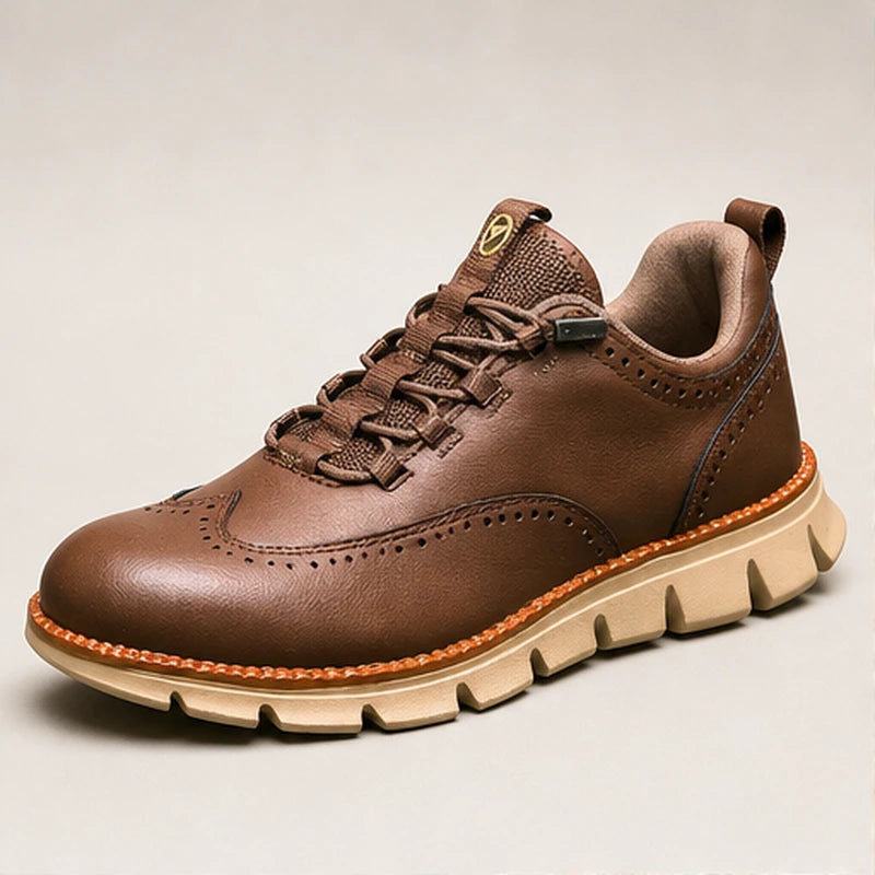 Brentwood Brogue Sneaker - Espresso Brown - Sneakers - Brondals - Image 1