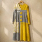 Brielle Multicolor Geometric Dress - Multicolor - Women's Clothing > Dresses > Ankle-Length Dresses - Brondals - Image 1