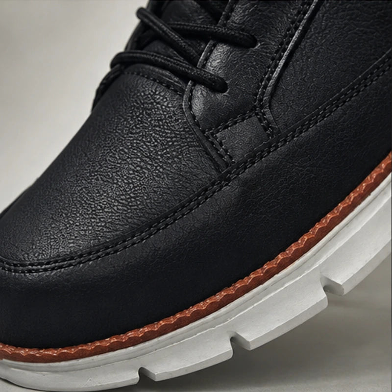 Brigham Court Leather Sneaker - Black - men's sneakers - Brondals - Image 2