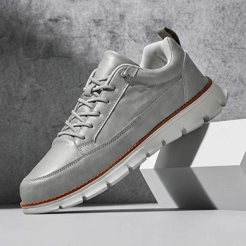 Brigham Court Leather Sneaker - Gray - men's sneakers - Brondals - Image 2