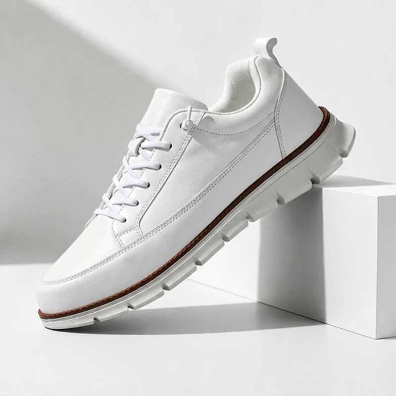Brigham Court Leather Sneaker - White - leather sneaker - Brondals - Image 3