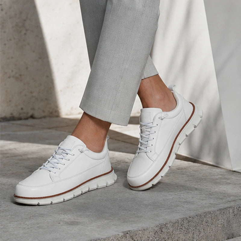 Brigham Court Leather Sneaker - White - men's sneakers - Brondals - Image 2