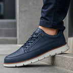 Brigham Court Leather Sneaker - Blue - leather sneaker - Brondals - Image 3