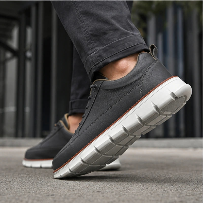 Brigham Court Leather Sneaker - Charcoal - leather sneaker - Brondals - Image 3