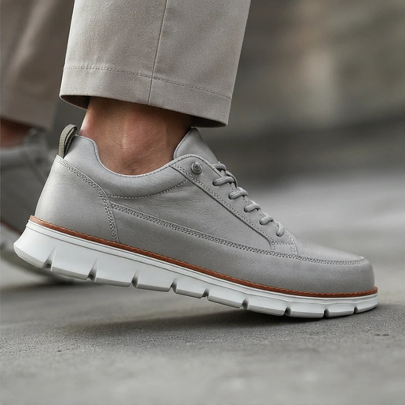 Brigham Court Leather Sneaker - Gray - Sneakers - Brondals - Image 1