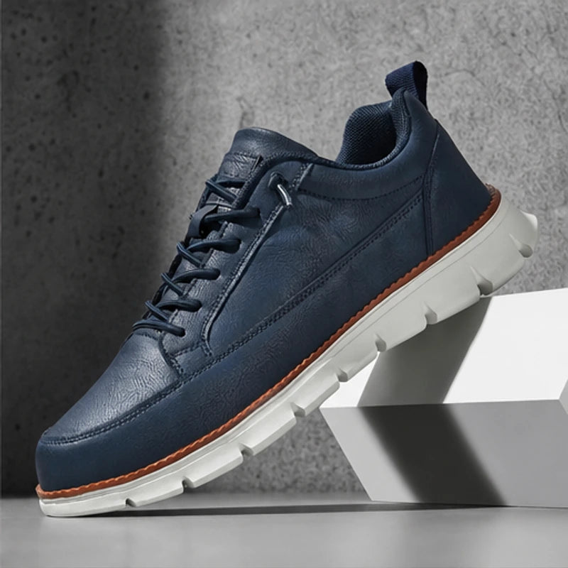 Brigham Court Leather Sneaker - Blue - men's sneakers - Brondals - Image 2