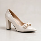 Briony Bow Pumps - Bone - female - Brondals - Image 4