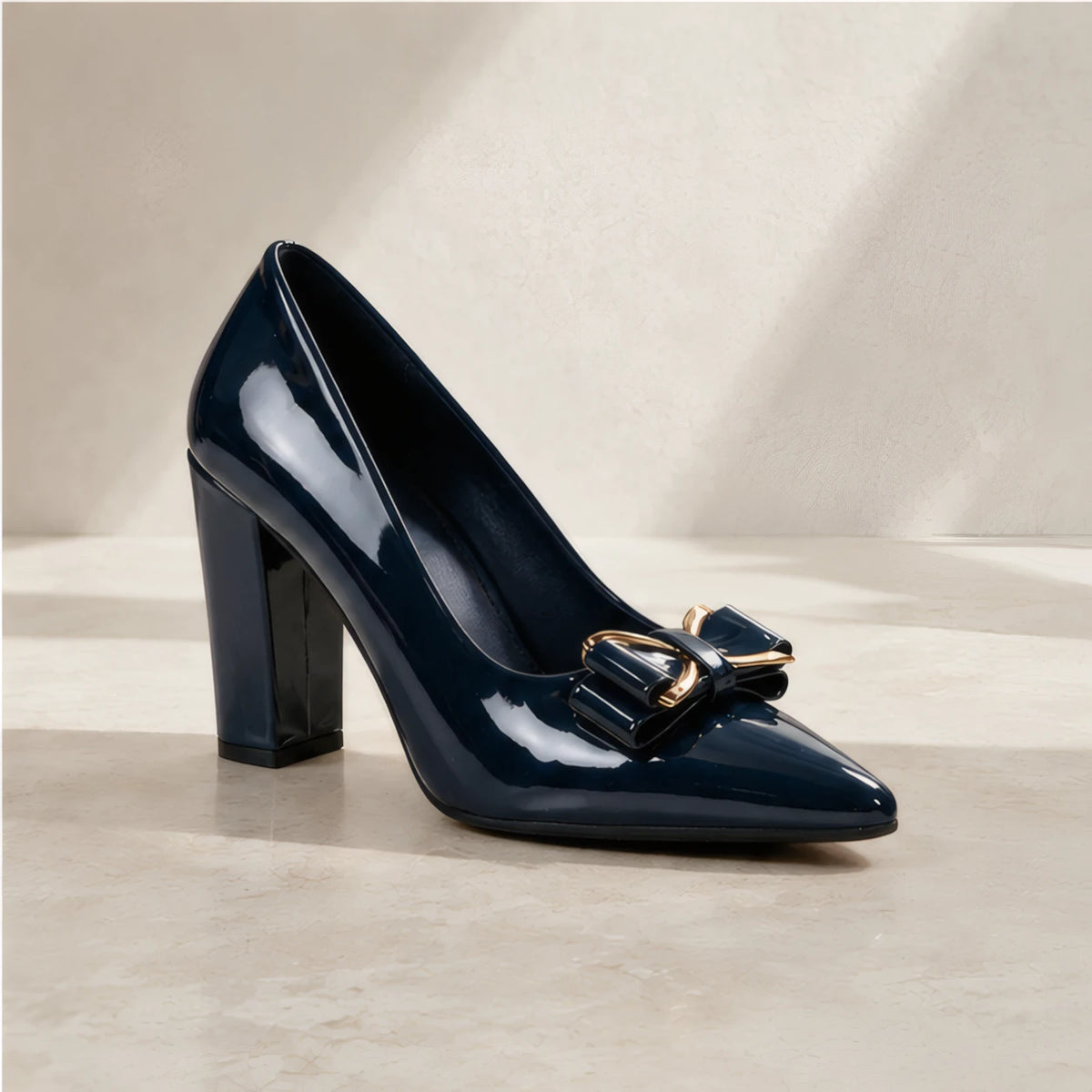 Briony Bow Pumps - Ink - female - Brondals - Image 4