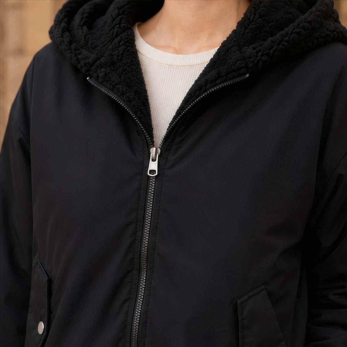 Bronte Women's Fleece-Lined Zip Jacket - Black - Product Type: Jackets - Brondals - Image 4