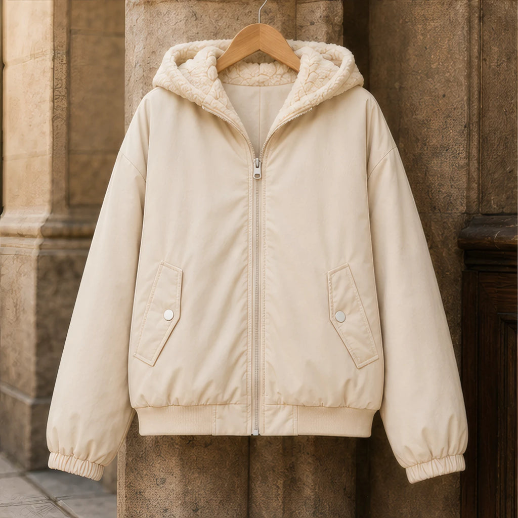 Bronte Women's Fleece-Lined Zip Jacket - Beige - Department: Women - Brondals - Image 3