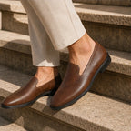 Burton Polished Leather Loafers - Brown - leather loafers - Brondals - Image 3