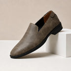 Burton Polished Leather Loafers - Khaki - Shoes - Brondals - Image 1