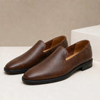 Burton Polished Leather Loafers - Brown - men's loafers - Brondals - Image 2