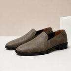 Burton Polished Leather Loafers - Khaki - men's loafers - Brondals - Image 2