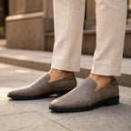 Burton Polished Leather Loafers - Khaki - slip-on shoes - Brondals - Image 4