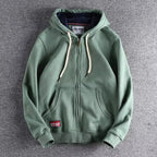 Sudadera con capucha Velcorra con cremallera