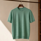 Callan Merino Cashmere T-Shirt - Green - merino wool - Brondals - Image 3