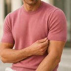 Callan Merino Cashmere T-Shirt - Pink - T-Shirts - Brondals - Image 1