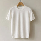 Callan Merino Cashmere T-Shirt - White - merino wool - Brondals - Image 3