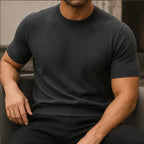 Callan Merino Cashmere T-Shirt - Gray - merino wool - Brondals - Image 3