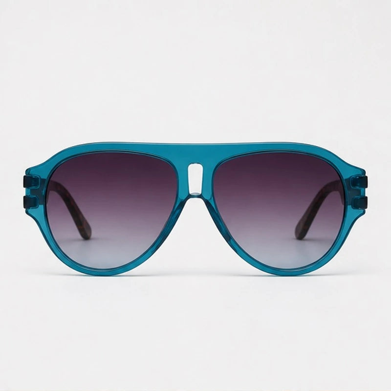Capella Shades - Blue Leopard - sunglasses - Brondals - Image 2