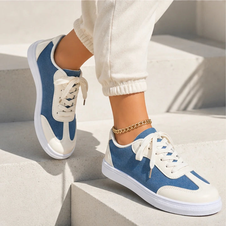 Capri Denim Low-Top Sneaker - Off White - women's footwear - Brondals - Image 6