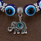 Carlotte Evil Eye Beaded Stretch Anklet with Charm - Elephant - jewelry - Brondals - Image 3