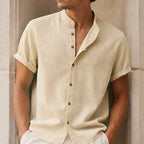 Carver Lightweight Linen Shirt - Sand - linen shirt - Brondals - Image 2
