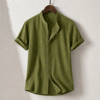 Carver Lightweight Linen Shirt - Green - Shirt - Brondals - Image 1