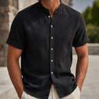 Carver Lightweight Linen Shirt - Black - linen shirt - Brondals - Image 2