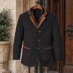 Caspar Men's Leather Button-Up Jacket - Black - Jackets for Men - Brondals - Image 2