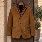Caspar Men's Leather Button-Up Jacket - dark brown - Jackets for Men - Brondals - Image 2