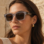 Caspian Polarized Shades - Silver Tortoiseshell - uv400 protection - Brondals - Image 4