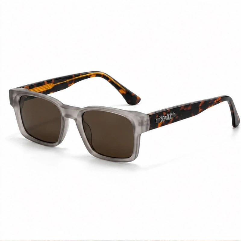 Caspian Polarized Shades - Silver Tortoiseshell - Sunglasses - Brondals - Image 1