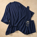 Clementine Women's Lightweight Linen 3 Piece Set - Navy - Outfit Set - Brondals - Image 1