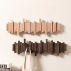Handmade Wooden Wall Mounted Coat Rack