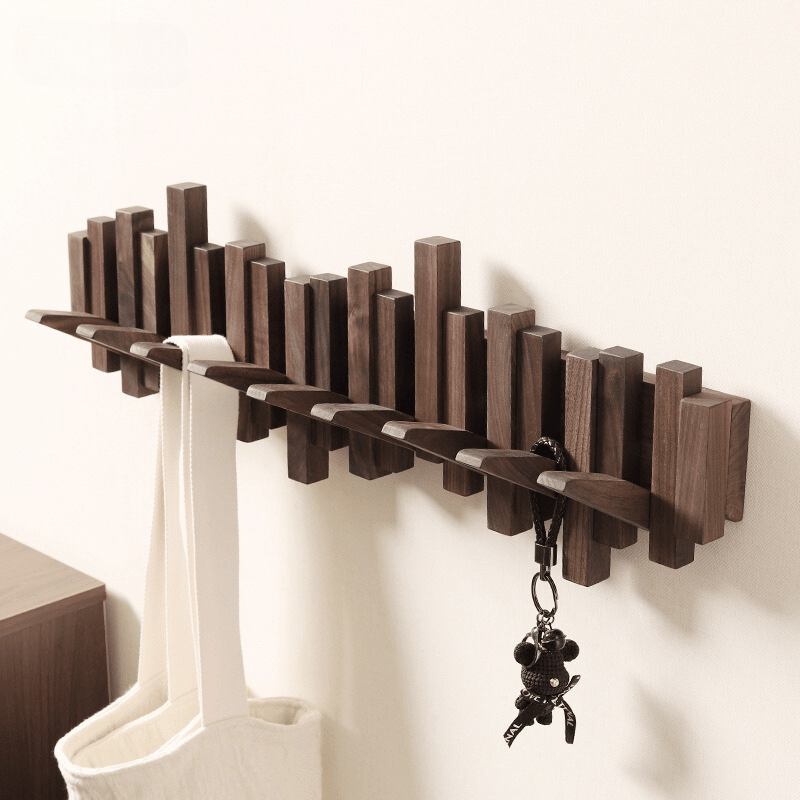 Handmade Wooden Wall Mounted Coat Rack