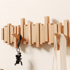Handmade Wooden Wall Mounted Coat Rack
