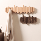 Handmade Wooden Wall Mounted Coat Rack
