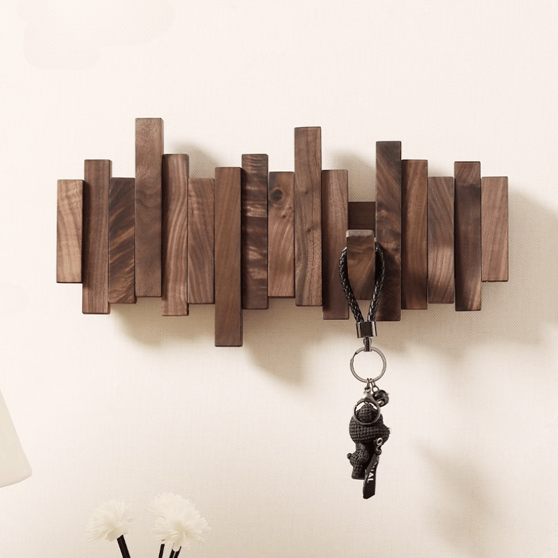 Handmade Wooden Wall Mounted Coat Rack